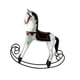 thumbnail image 1 of Figura De Caballo Mecedor De Madera, Estatua De Caballo Mecedor Para Jardín, Sala De Estar, Decoración Del Hogar, Rojo Y Blanco, 1 of 5