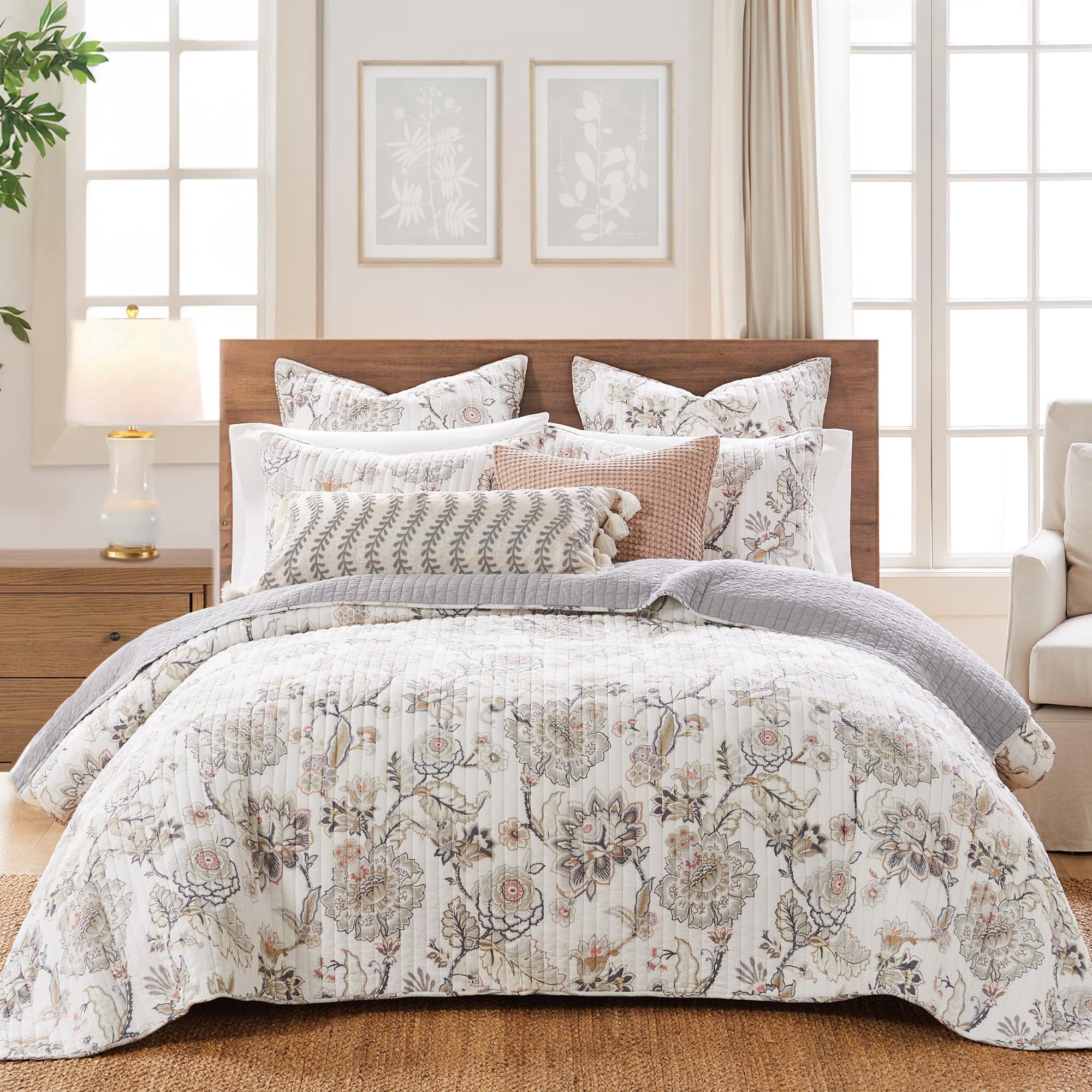 Juego De Edredón Levtex Home Ophelia King Con 2 Fundas King Con Estampado Floral