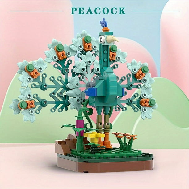 200pcs Animal Series Bird Science And Educational Toy Building Block Model Decoration Gifts For Friends And Family