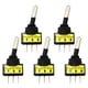 thumbnail image 5 of 5 unids 12 v 20a led luz spst con./desc. 3pins interruptor basculante verde, 5 of 5