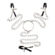 thumbnail image 4 of mujer pezón abrazaderas de pecho metal cadena clips adultos ligar plata, 4 of 5