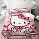 thumbnail image 5 of Hello Kikty Duvet Cover 3D Digital Printing Cute Anime Cartoon Pattern Bedding Set Children Bedroom Decoration, 5 of 5