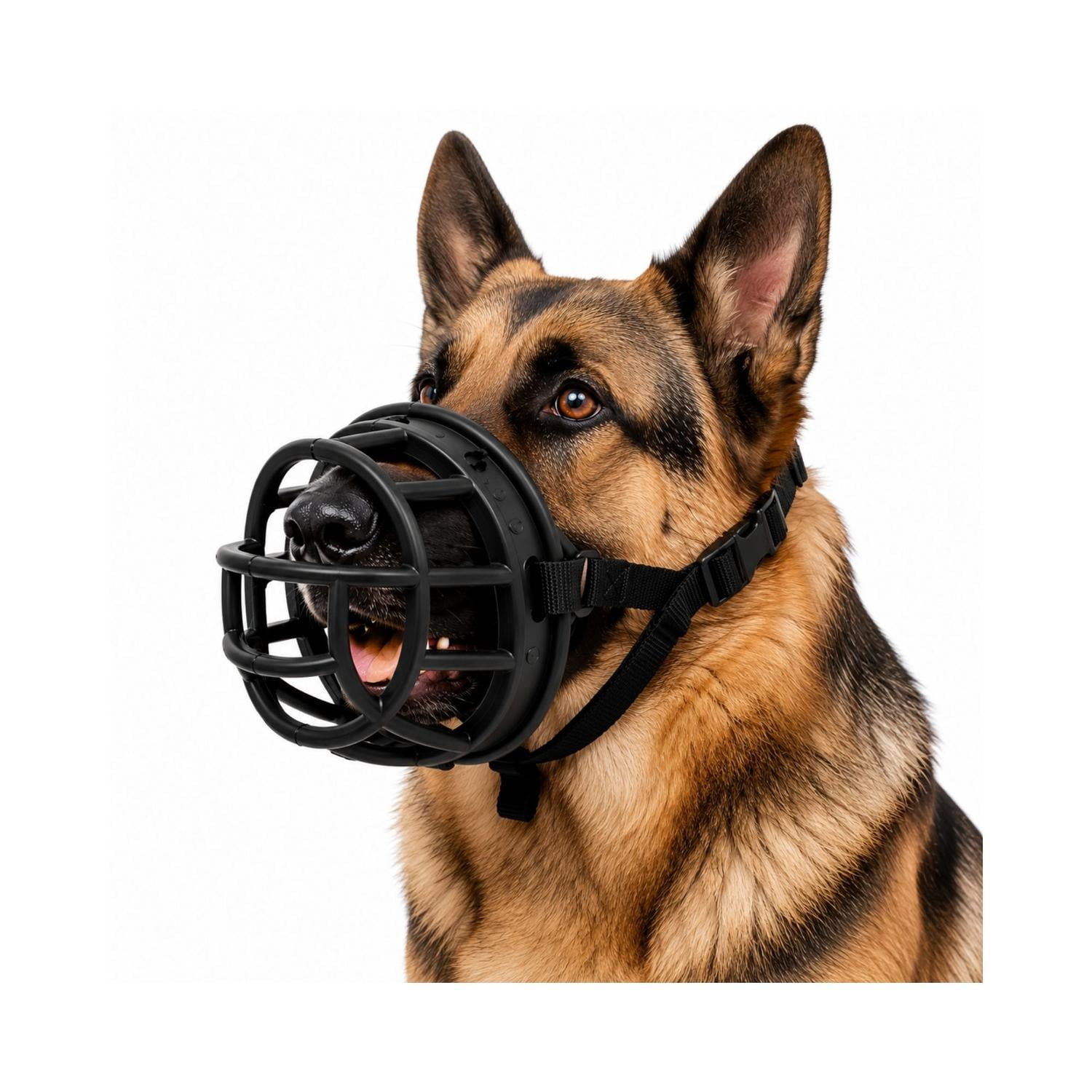 Bozal Canasta Perro XL Negro Ajustable Razas Grandes