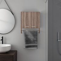 Tuhome - Botiquin 2 Puertas Bath 50X45X14,5 Cm Avellana