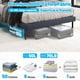 thumbnail image 2 of Almacenamiento para debajo de la cama Kukikan de 50 litros con ruedas de 6.7 pulgadas de altura, paq, 2 of 9