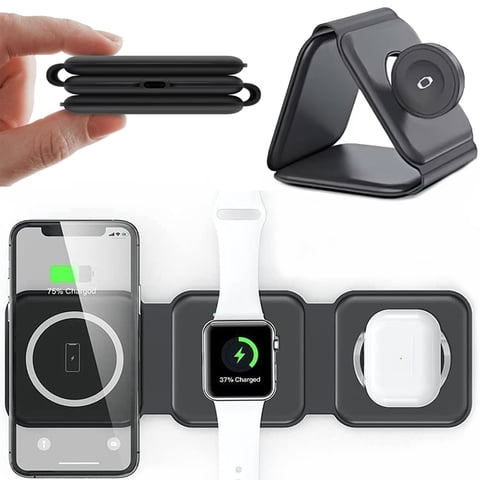 Newo - Cargador 3 En 1 Para Apple Watch Iphone Airpods