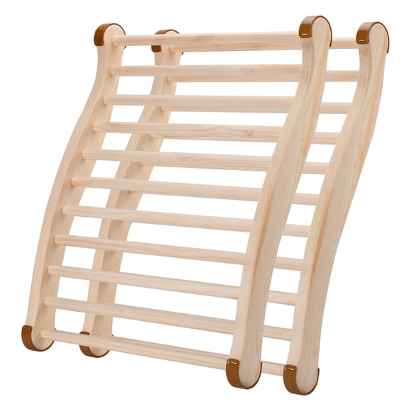 Respaldo de sauna TOLHYUN de madera antideslizante, diseño en forma de S