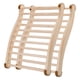 thumbnail image 1 of Respaldo de sauna TOLHYUN de madera antideslizante, diseño en forma de S, 1 of 6