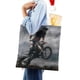 thumbnail image 4 of Dirty Motocross Dirt Bike Bolso de tela con estampado de lienzo para mujer, bolsa de compras reutilizable y estética, con cremallera interior, regalo para mujer,38*45cm., 4 of 6