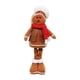 thumbnail image 4 of Muñecas de decoración navideña, muñeco de hombre de jengibre con patas largas, figuritas navideñas, adornos, estatuilla navideña decorativa para ropa sombrero blanco, 4 of 5