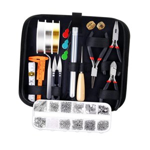 Magideal - Conjunto De Suministros Para Fabricación De Joyas Con Herramientas De Joyería, Alambres De Joyería Y Fornituras De Joyería Para Reparación De Joyas
