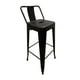 thumbnail image 1 of Silla Alta de Metal para Barra Diseño Vintage y Resistente negro, 1 of 6