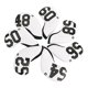 thumbnail image 2 of 10Pcs Neopreno Golf Club Headcover Hierro Head Cover Cuña Protector Manga Blanco, 2 of 5