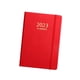 thumbnail image 2 of Cuaderno de diario A5, 2023 mensual Diario Bloc de notas Cubierta de PU profesional para oficina Suministros de trabajo en el , Rojo, 2 of 5