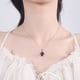 thumbnail image 2 of Collar Plata Fina S925 Lagrima De Angel Amatista Mujer Joyas purpura 0, 2 of 4