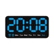 thumbnail image 2 of Reloj Digital De Escritorio, Reloj Despertador LED Con Atenuador Grande Para Dormitorio, Adultos, Adolescentes, Azul, 2 of 5