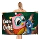 thumbnail image 1 of Eva la Lechucita Toalla de playa de secado rápido con diseño temático, regalo para mujeres y niñas, ideal para cumpleaños, fans, amantes de la música, uso en la playa o al aire libre, 78 × 150 cm, 1 of 6
