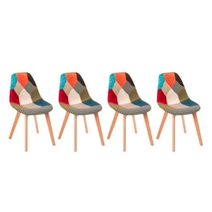 Global Latin - Pack 4 Sillas Eames Color Variado