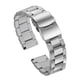 thumbnail image 2 of Correa de reloj en forma de H, acero inoxidable, plata, 18 mm, 20 mm, 22 mm, 24 mm, 2 of 7