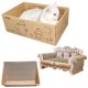 thumbnail image 5 of Sofá Cat Scratcher Bed miwoowim Kitty con caja para rascar y almohadilla, 5 of 6
