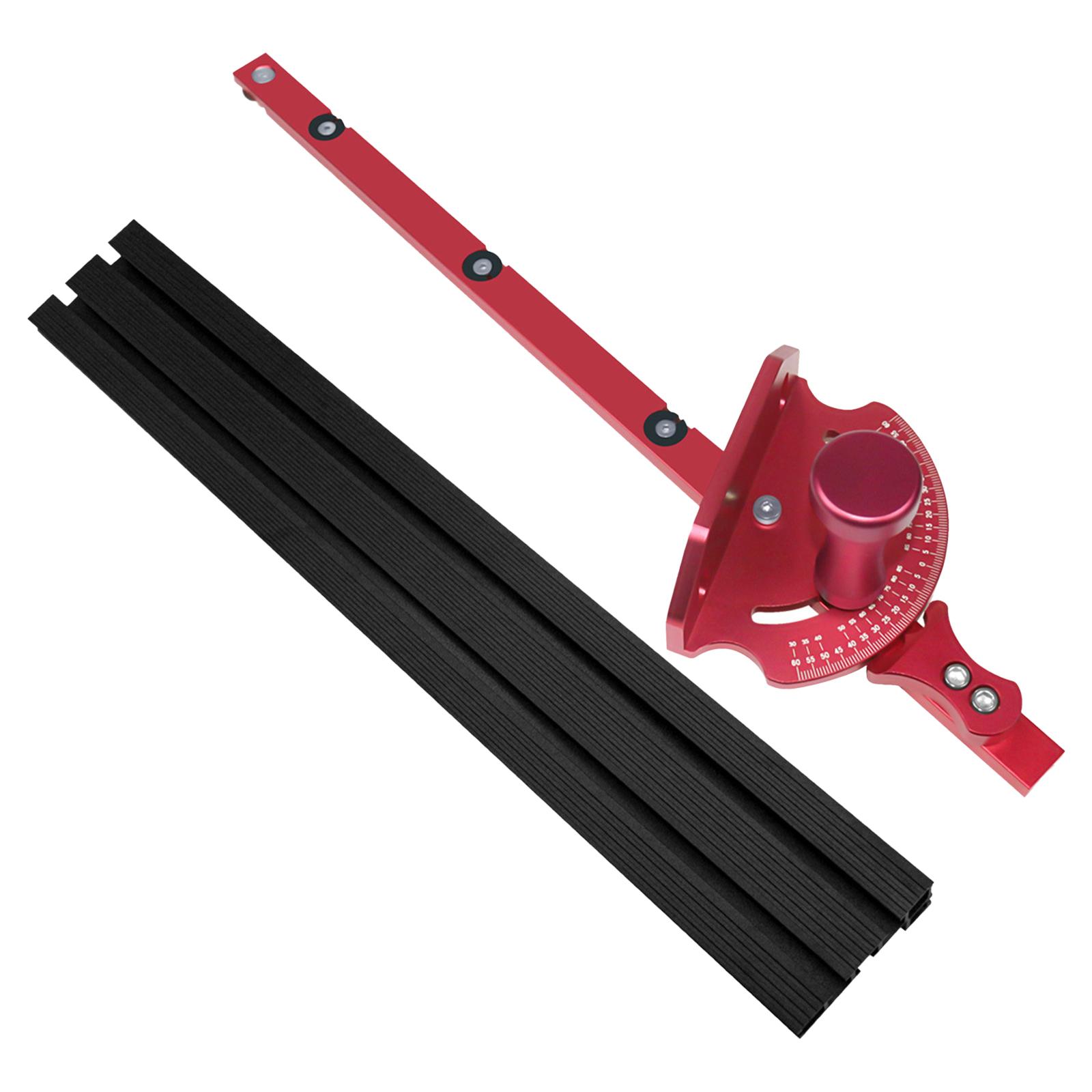 Ioensy - Medidor De Inglete Para Sierra De Mesa Con Tope De Bloqueo Para Mesas De Enrutador De Máquina De Grabado, 2 Piezas