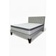thumbnail image 1 of Cama King Plazas Gris Claro Europea Incluye Base+respaldo+colchon, 1 of 2