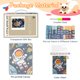 thumbnail image 3 of Kit de tapete con gancho de enganche YP Astronauta Planeta para adultos 52x38 cm, 3 of 5
