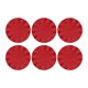 thumbnail image 5 of 6 Manteles Individuales Para Uso Diario, Vajilla Y Mesas De Comedor, Manteles Redondos De 15 Pulgadas, Color Rojo, 5 of 5