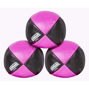 Malabares Duncan Toys Circus, Paquete De 3 Unidades De Vinilo Negro Y Rosa