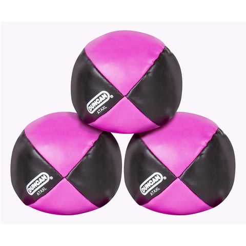 Malabares Duncan Toys Circus, Paquete De 3 Unidades De Vinilo Negro Y Rosa