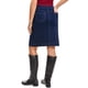 thumbnail image 3 of INSPIRE CHIC Falda de Mezclilla para Mujer Casual de Cintura Alta con Bolsillos por Encima de la Rodilla Falda Lápiz de Jean Elástica M Negro Azul, 3 of 6
