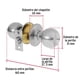 thumbnail image 4 of Cerradura Chapa Cilindrica Pomo de Entrada Inox., 4 of 7