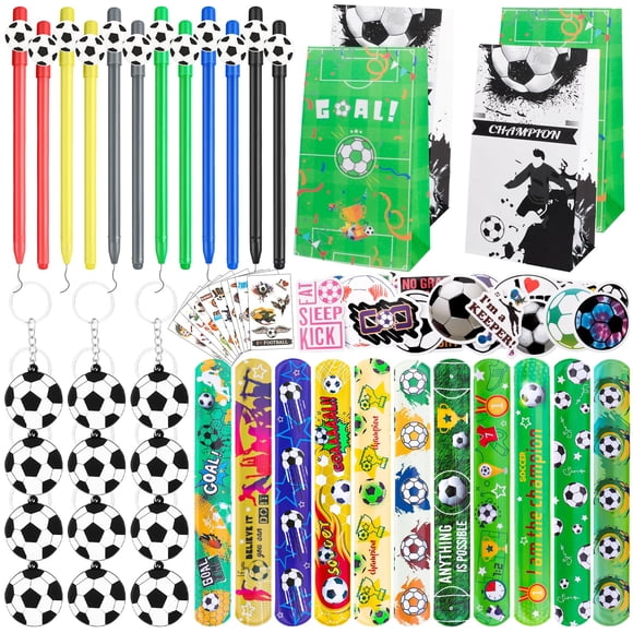 KeaiBear kit de 160 recuerdos para fiesta de fútbol con llaveros