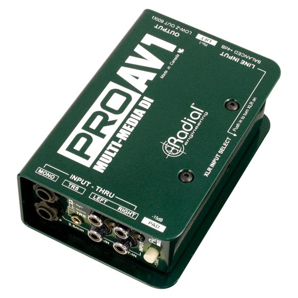 Direct Box Radial Engineering R8001112 Pro AV1 para uso audiovisual