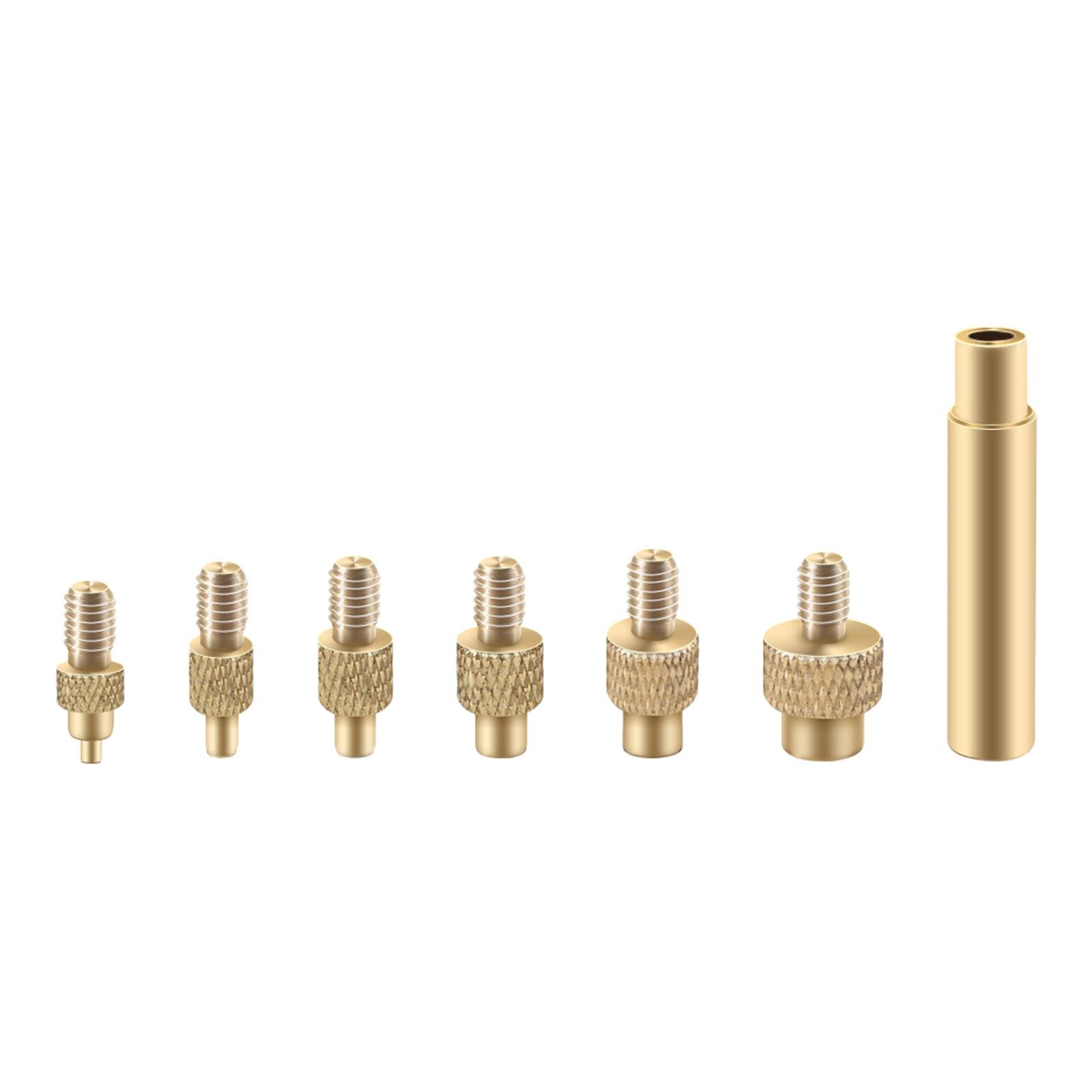Ioensy - Juego De 6 Tuercas De Latón Con Inserto, Inserto Roscado Resistente Al Calor, Tuerca De Empotrar