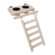 thumbnail image 3 of Bird Parrots Playground Escalera De Madera Con Percha Con Comederos Para Juguetes De Gimnasio, 3 of 5