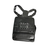 Magideal - Bolsa De Pecho Para Peluquero, Bolsa De Tijera De Peluquería, Versátil, Ligera, De Cuero Pu, Peines Para Cortapelos, Organizador, Bolsa De Herramienta Negro