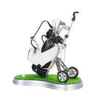 Ioensy - Mini Bolígrafos De Golf Con Soporte Para Bolsa De Golf Y Carrito Para Cualquier Entusiasta Del Golf, Resistente, Blanco Y Negro