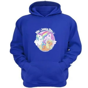 Genérico - Polerón Canguro Mi Pequeño Pony Azul Talla Xl Unisex