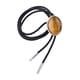 thumbnail image 1 of Corbata de bolo occidental retro, corbata para hombres, collar, corbata con colgante, joyería ovalada, accesorio de ropa para trajes de suéter de fest Amarillo marron, 1 of 5