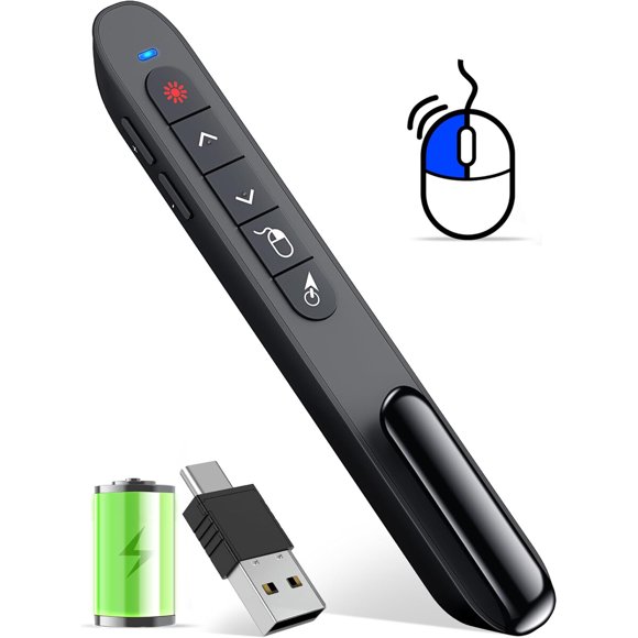 Clicker de Presentación HEYLACOOLX DM100 Recargable 300 mAh 2.4G