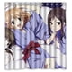 thumbnail image 1 of Cortina de ducha con diseño de dibujos animados de anime, juego de cortina de baño con ganchos, tamaño 66 x 72 pulgadas, 1 of 3