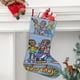 thumbnail image 2 of Cyberchase Tema: Calcetines de Navidad, fino lino blanco para colgar en escaleras y chimenea, decoración navideña para el hogar, regalo de Navidad.54cm×38cm, 2 of 5