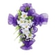 thumbnail image 1 of Corona De Pascua Con Forma De Cruz, Corona De Tulipanes Para Puerta De Entrada, Corona De Flores Artificiales Para Fiestas, Flores Blancas, 1 of 5