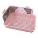 thumbnail image 5 of Caja De Arena Para Conejos, Baño Para Mascotas, Gato, Conejos, Conejito, Pequeño Animal, Orinal, Entrenador, Rosa, 5 of 5