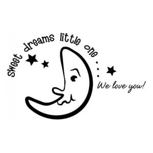 Rienda Libre Graphics - Decomural Sweet Dreams Moon Stars Ws-17505