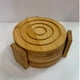 thumbnail image 5 of Juego De 6 Posavasos De Bambú Con Base Tapete Para Bebida, 5 of 6