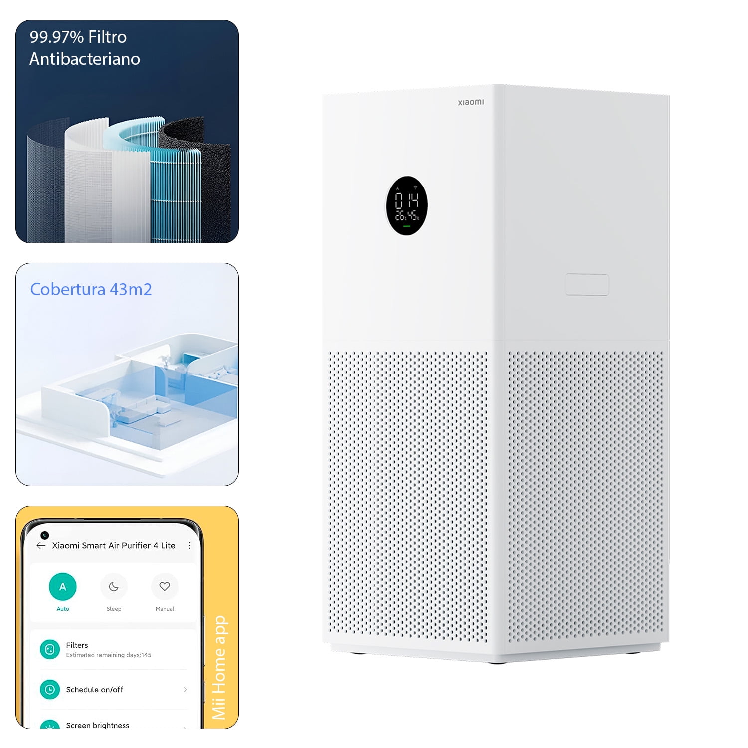Purificador Aire Xiaomi Smart Air Purifier 4 Lite Eu