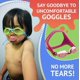thumbnail image 2 of Gafas de natación Frogglez sin dolor para niños menores de 10 años, color azul, 2 of 6