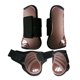 thumbnail image 3 of Las Botas Traseras Traseras Delanteras Del Caballo 4Pcs, El Fetiche Del Tendón Equino Protegen Marrón M, 3 of 5